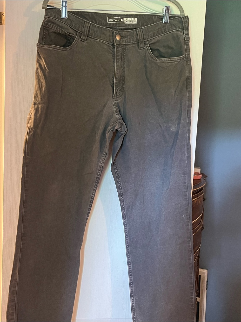 Vintage Carhartt Men’s dark gray Work Jeans - Durable relaxed Fit - Picture 3 of 3